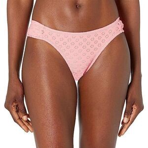 677 Jessica Simpson eyelet Hipster Bikini Bottoms  PINK sz L